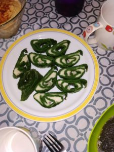 Receta blw de espinacas y queso